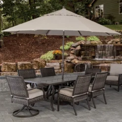 Thatcher Woven Padded Patio Dining Sets