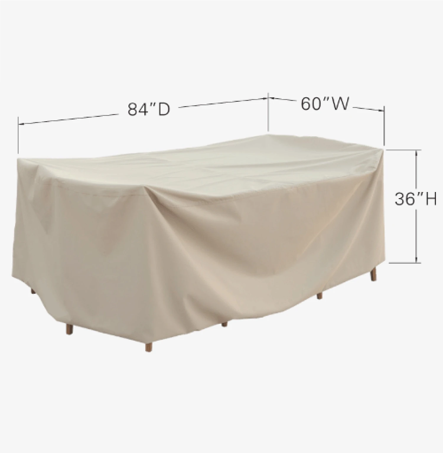 Treasure Garden Small Oval/Rectangle Table & Chairs Protective Cover CP586 - Image 2