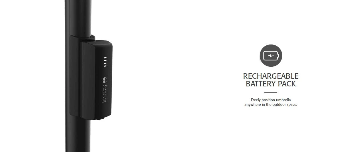 13' Starlux Collar Tilt Market Umbrella In A Bronze Frame With A Sahara Stripe Canopy - Image 7