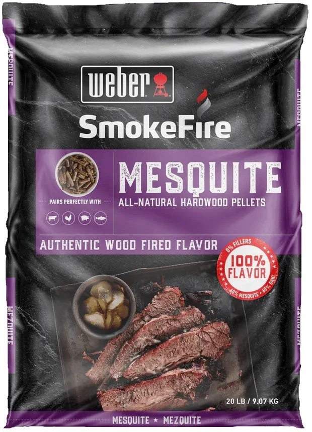 Weber SmokeFire All-Natural Hardwood Pellets - Mesquite Blend