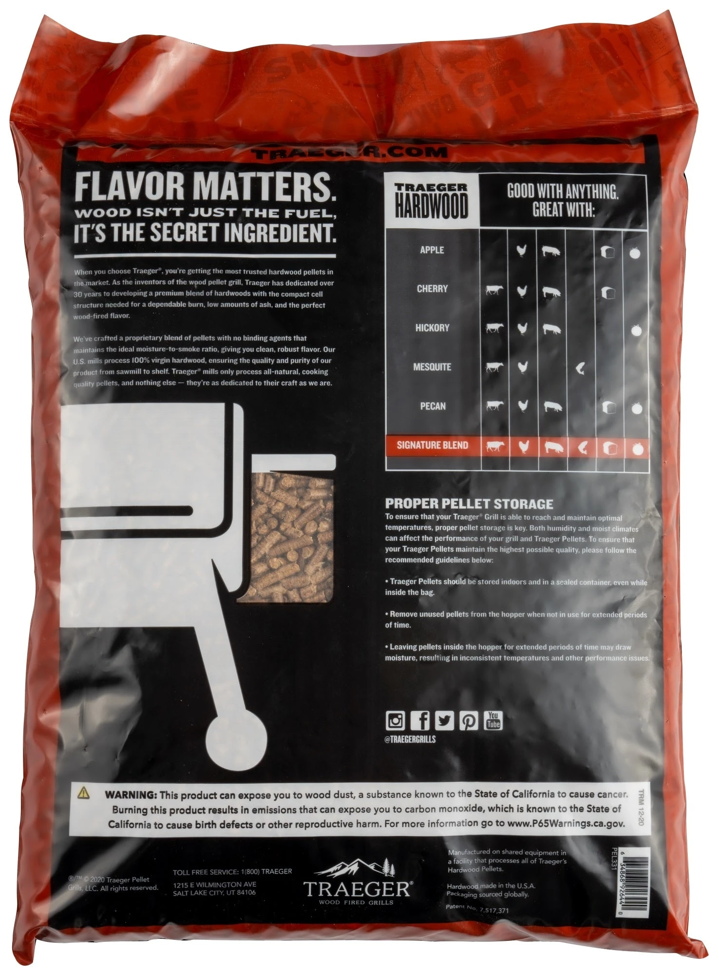 Traeger Signature Blend Wood Pellets 20 Lb. Bag - Image 2