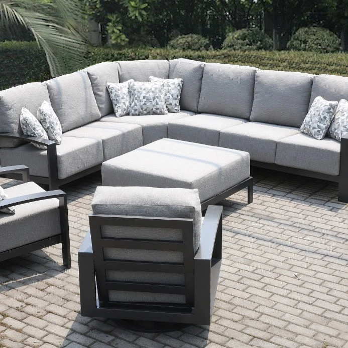 Saddlebrook Cushioned Patio Sectional Deep Seating Sets