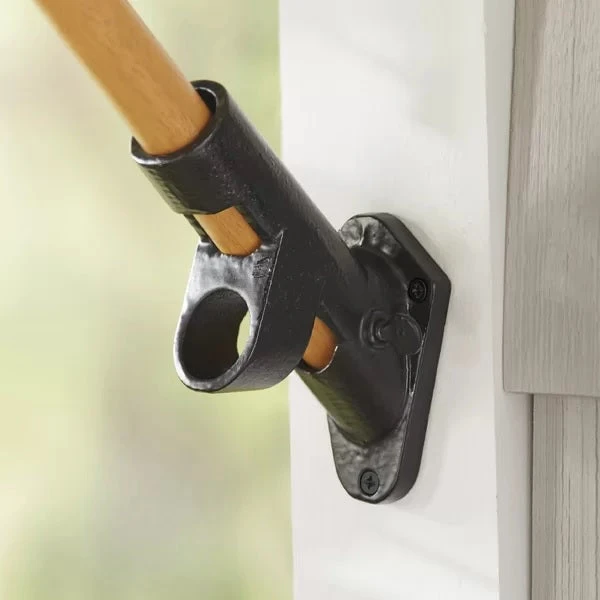 Two-Position Black Cast Iron Bracket For Flags