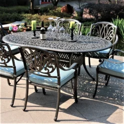 Shoreline Cast Aluminum Cushioned Patio Dining Sets