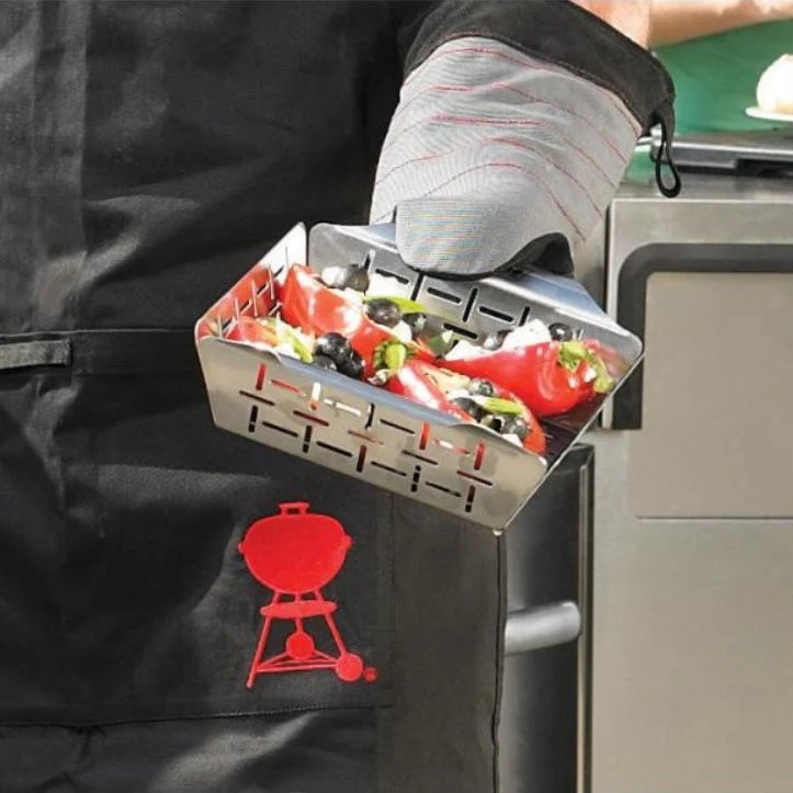 Weber Small Stainless Steel BBQ Vegetable Basket 6481 - Image 7