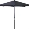 9' Market Black Frame Black Canopy Umbrella