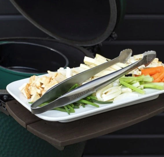 Big Green Egg Pro Grade Stainless Steel Grill Tongs - Image 2