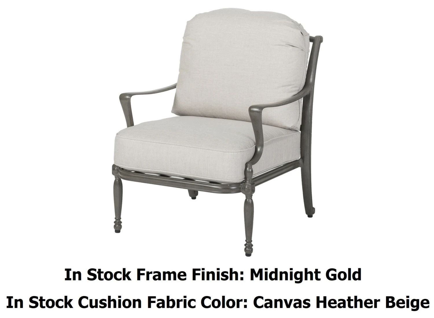 GES Bel Air Cushioned Cast Aluminum Seating & Chat Sets - Image 2