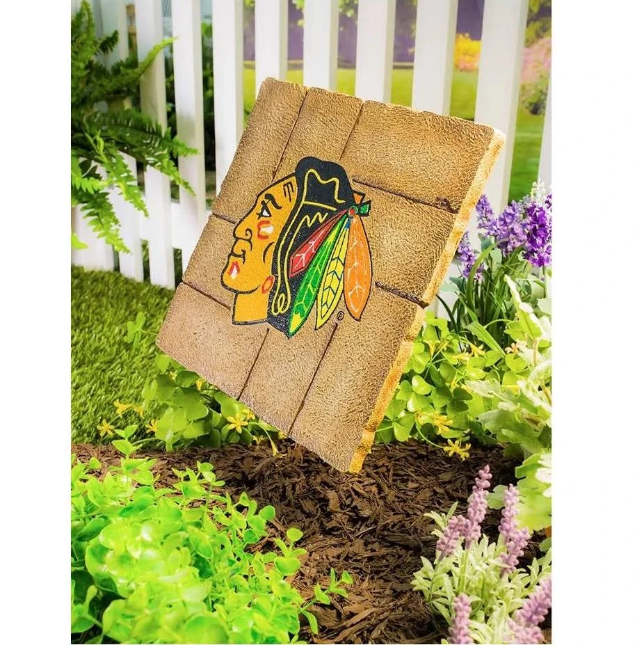 Team Sports America Chicago Blackhawks Decorative Garden Stepping Stone - Image 3