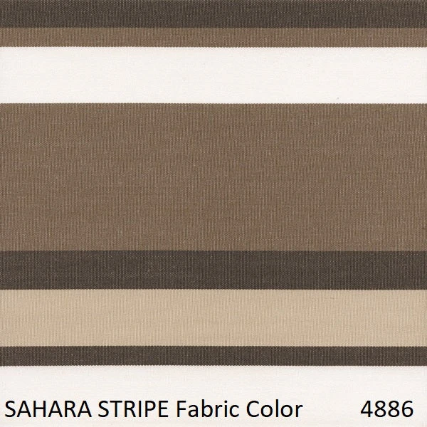 11' Auto Tilt Market Bronze Frame Sahara Stripe Canopy Umbrella - Image 2