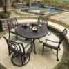 GES Bel Air Cast Aluminum Cushioned Patio Dining Sets