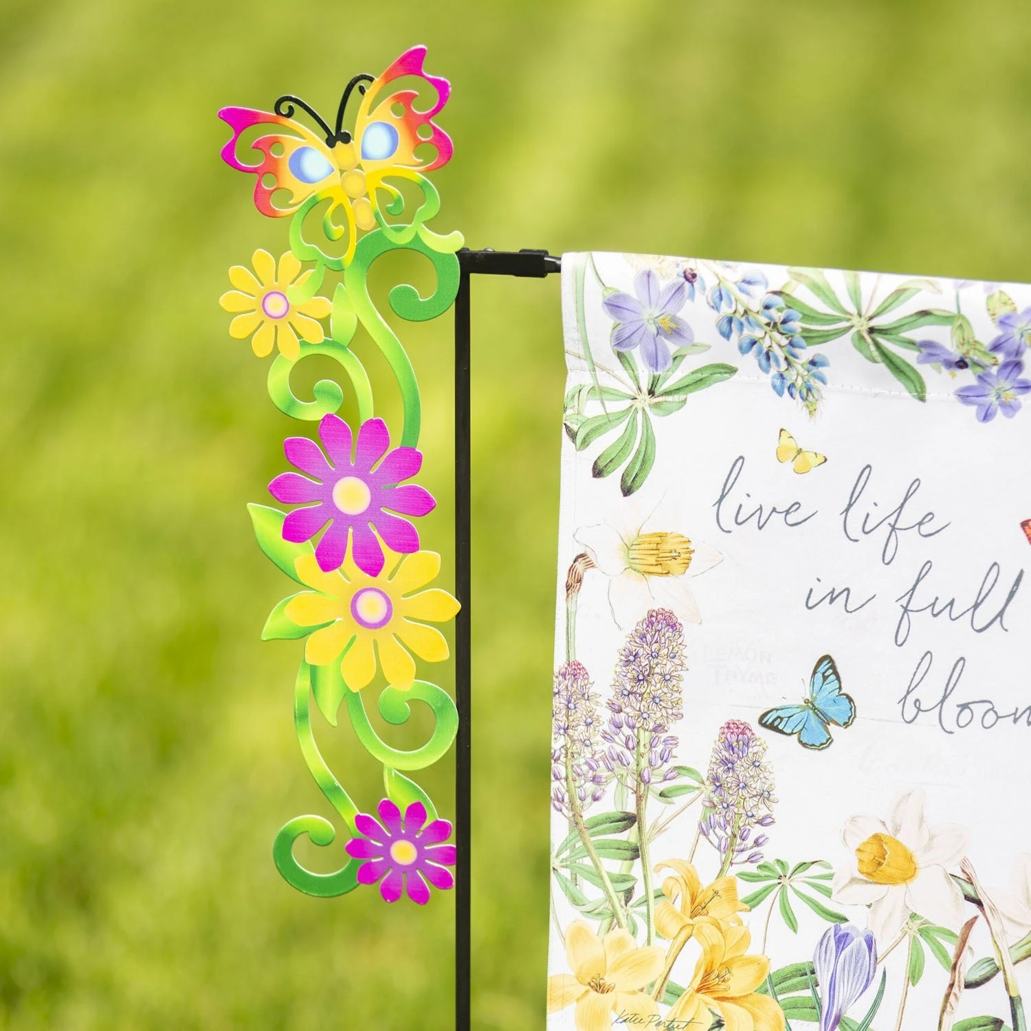 Decorative Garden Flag Stand - Image 2