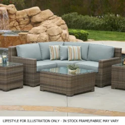 Memphis Wicker Sectional Sets