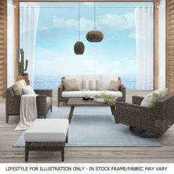 Remy Wicker Cushioned Seating And Chat Set