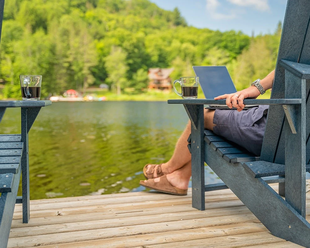 Slate Gray Adirondack Chair Furniture Sets - Image 11