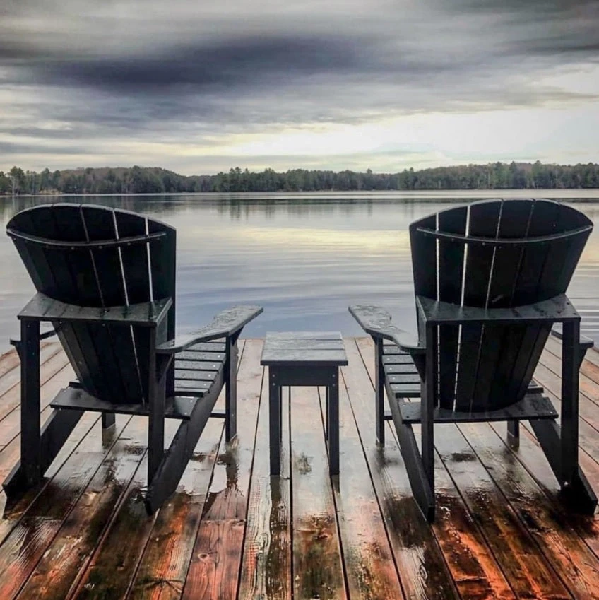 Slate Gray Adirondack Chair Furniture Sets - Image 5