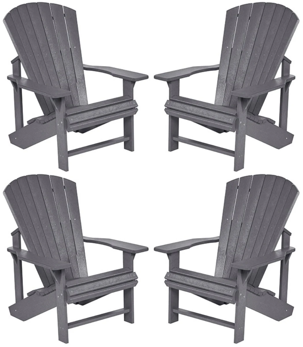 Slate Gray Adirondack Chair Furniture Sets - Image 4