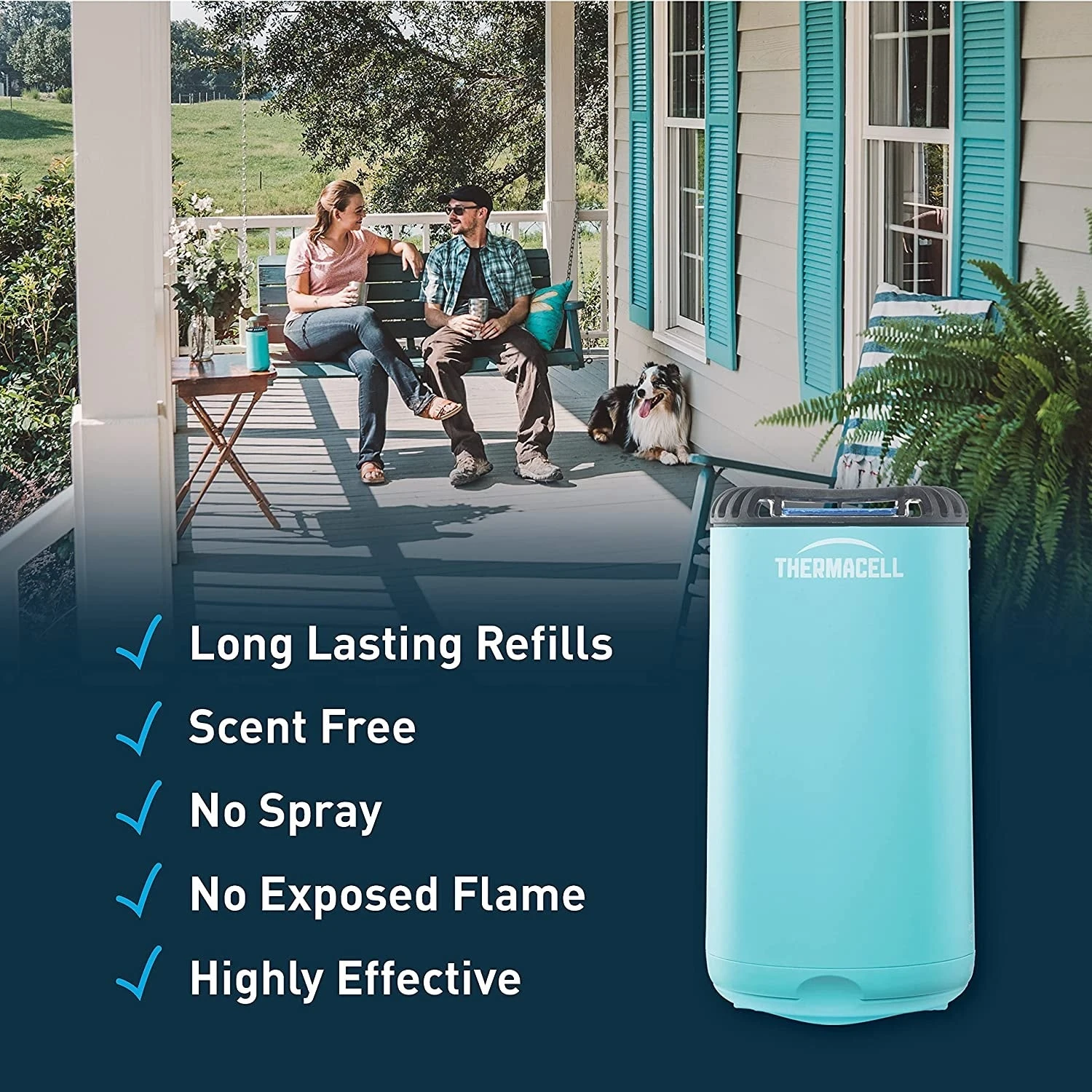 MIA Glacial Blue Thermacell Patio Shield Mosquito Repeller - Image 8