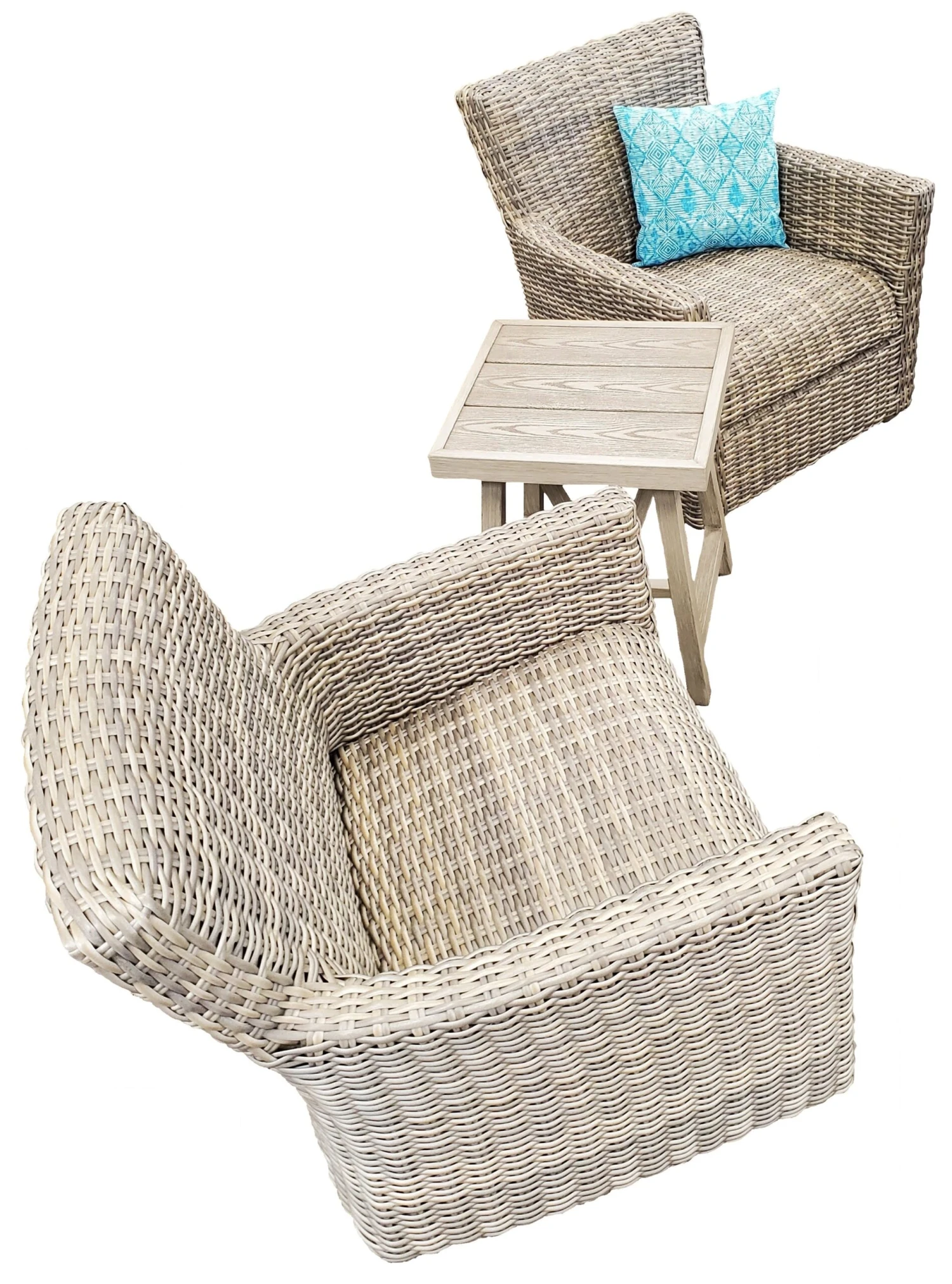 Carolina Woven Wicker Patio Seating & Chat Sets - Image 3