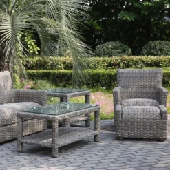 Carolina Woven Wicker Patio Seating & Chat Sets