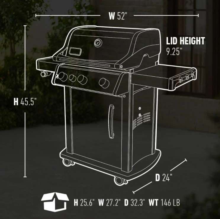 Weber Spirit E-330 Propane Gas Grill - Image 6
