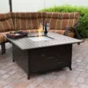45" Aluminum Square Fire Pit Table