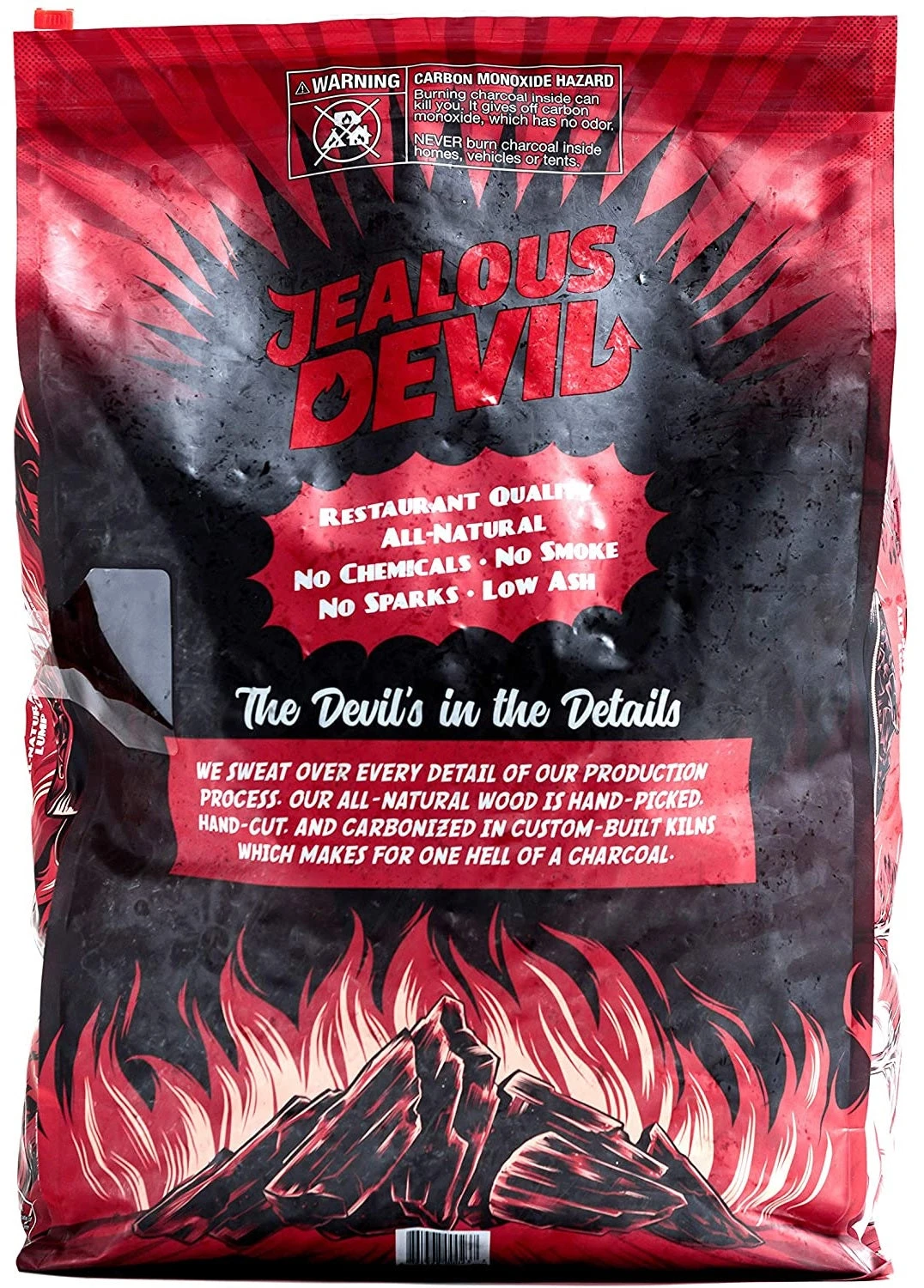 Jealous Devil 100% Natural Hardwood Lump Charcoal Quebracho Blanco 20 Lbs. - Image 2