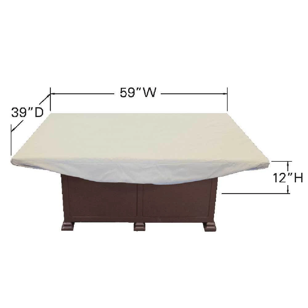Treasure Garden 58" X 38" Rectangular Chat & Fire Pit Cover CP936 - Image 5