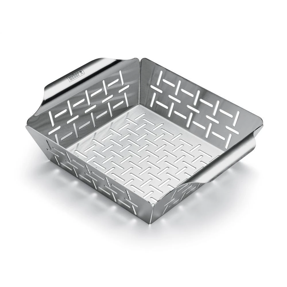 Weber Small Stainless Steel BBQ Vegetable Basket 6481 - Image 4
