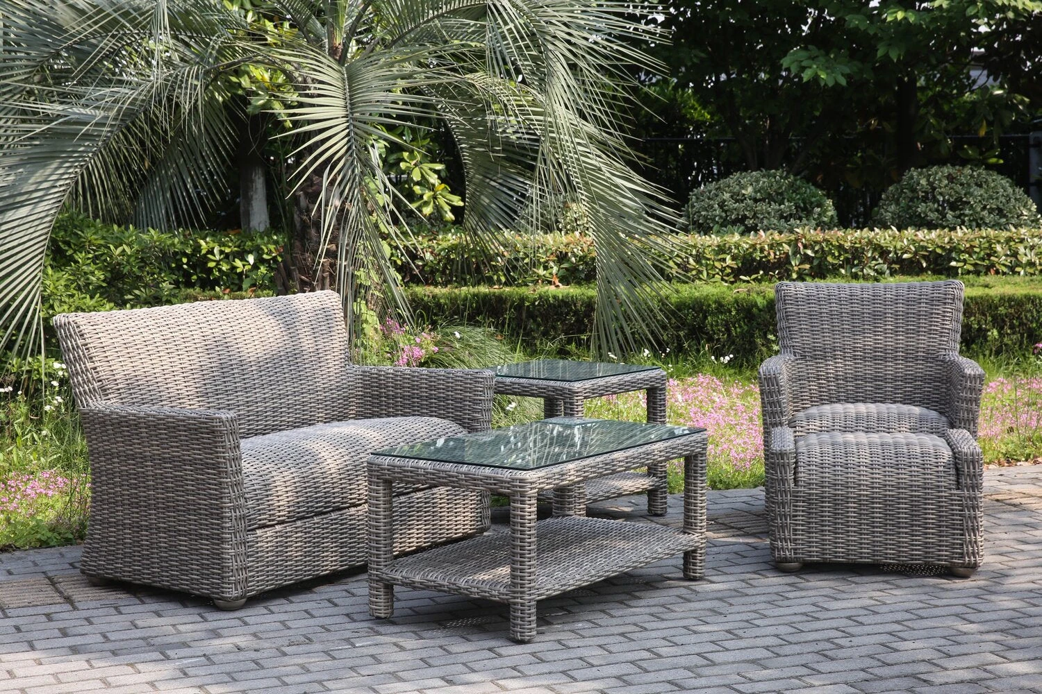 Carolina Woven Wicker Patio Seating & Chat Sets - Image 4