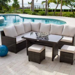 Fresno Deep Seating Sectional Chat Sets
