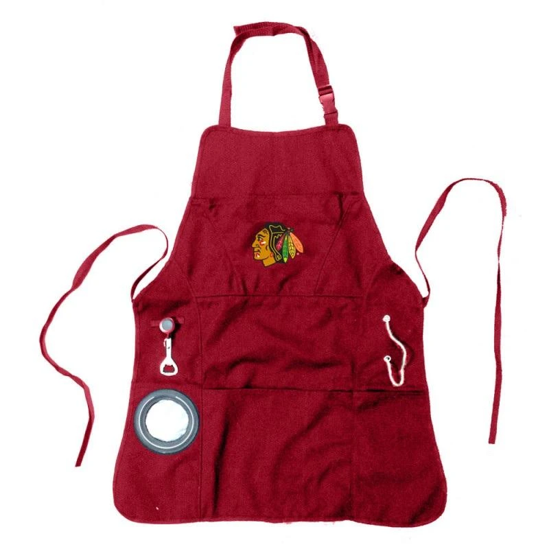 Team Sports America Chicago Blackhawks Grilling Utility Apron - Image 3
